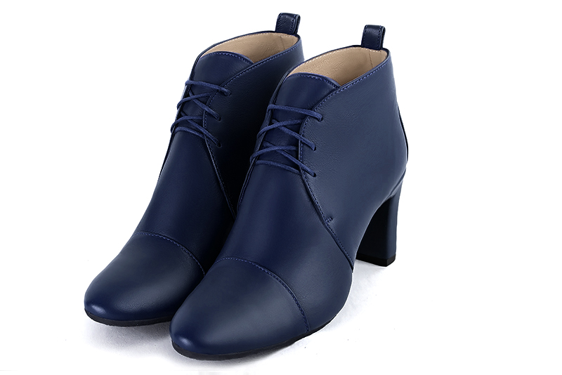 Navy blue dress booties for women - Florence KOOIJMAN